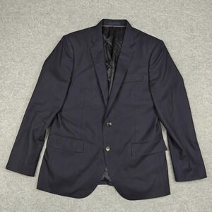 J Crew Blazer Mens 40S Blue Wool Ludlow Super 120s Suit Jacket Loro Piana